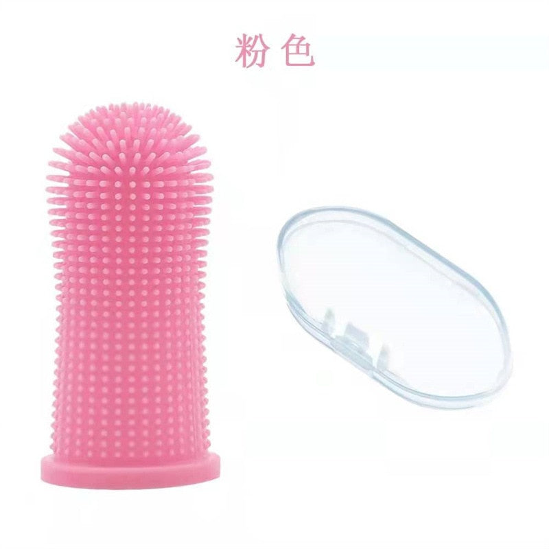 Soft Silicone Finger Toothbrush for Dogs & Cats – Dental Care Tool
