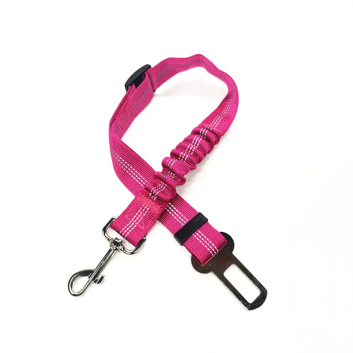Adjustable Dog Car Seat Belt Harness – Nylon Reflective Travel Accessory