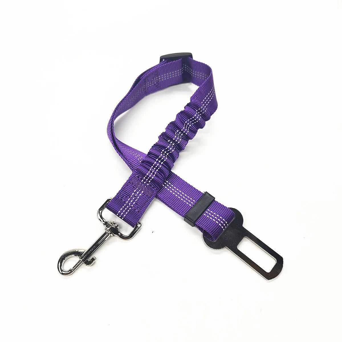 Adjustable Dog Car Seat Belt Harness – Nylon Reflective Travel Accessory