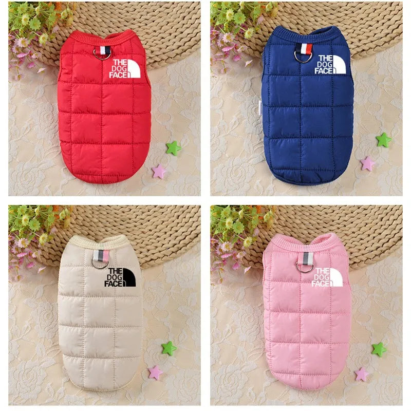 Trendy Designer Dog Coat – Winter Warm Pet Clothes for Small & Medium Dogs