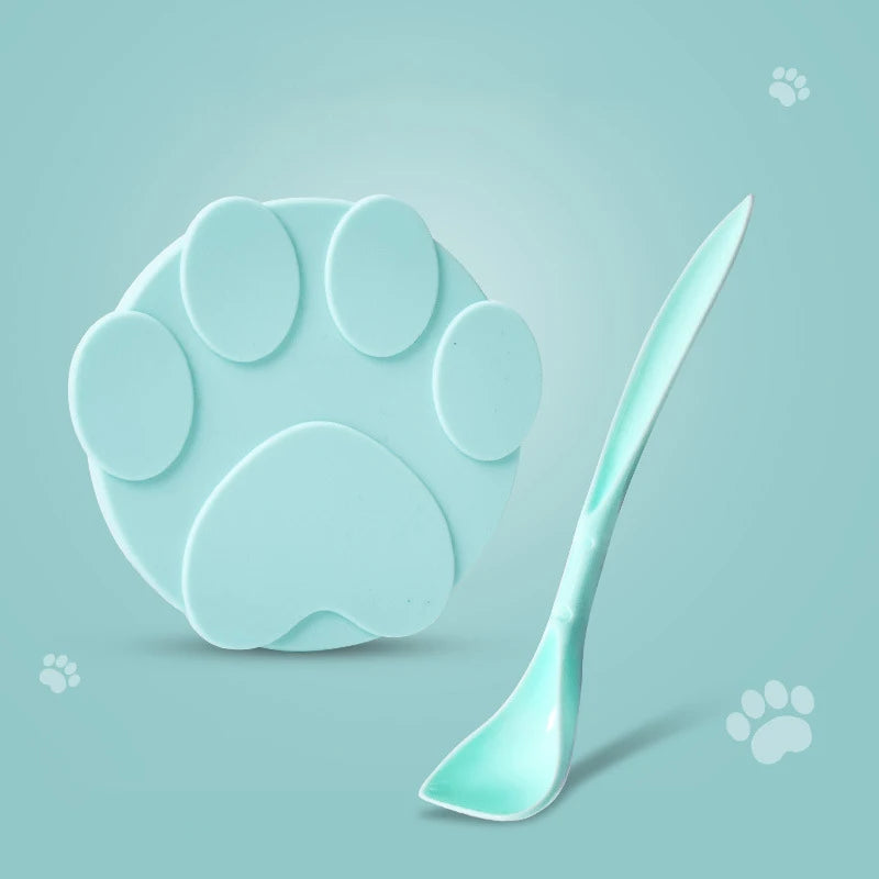 2-in-1 Portable Silicone Pet Food Sealer & Spoon Lid