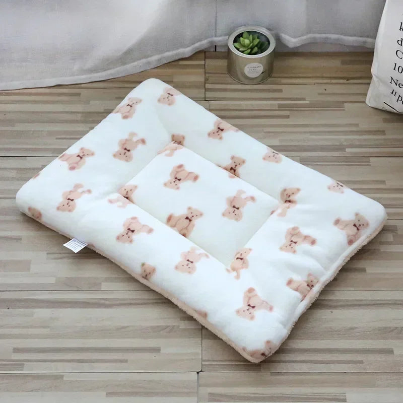 Soft Plush Cat Bed Mat - Warm Cushion for Cats & Small Dogs