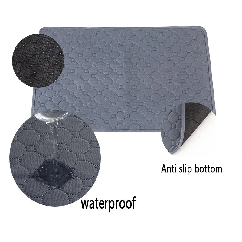Washable Dog Pee Pads - Reusable, Non-Slip Training & Bed Mat