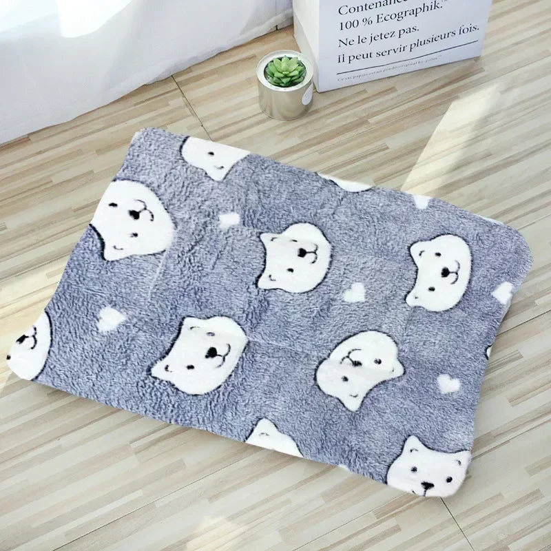 Soft Plush Cat Bed Mat - Warm Cushion for Cats & Small Dogs