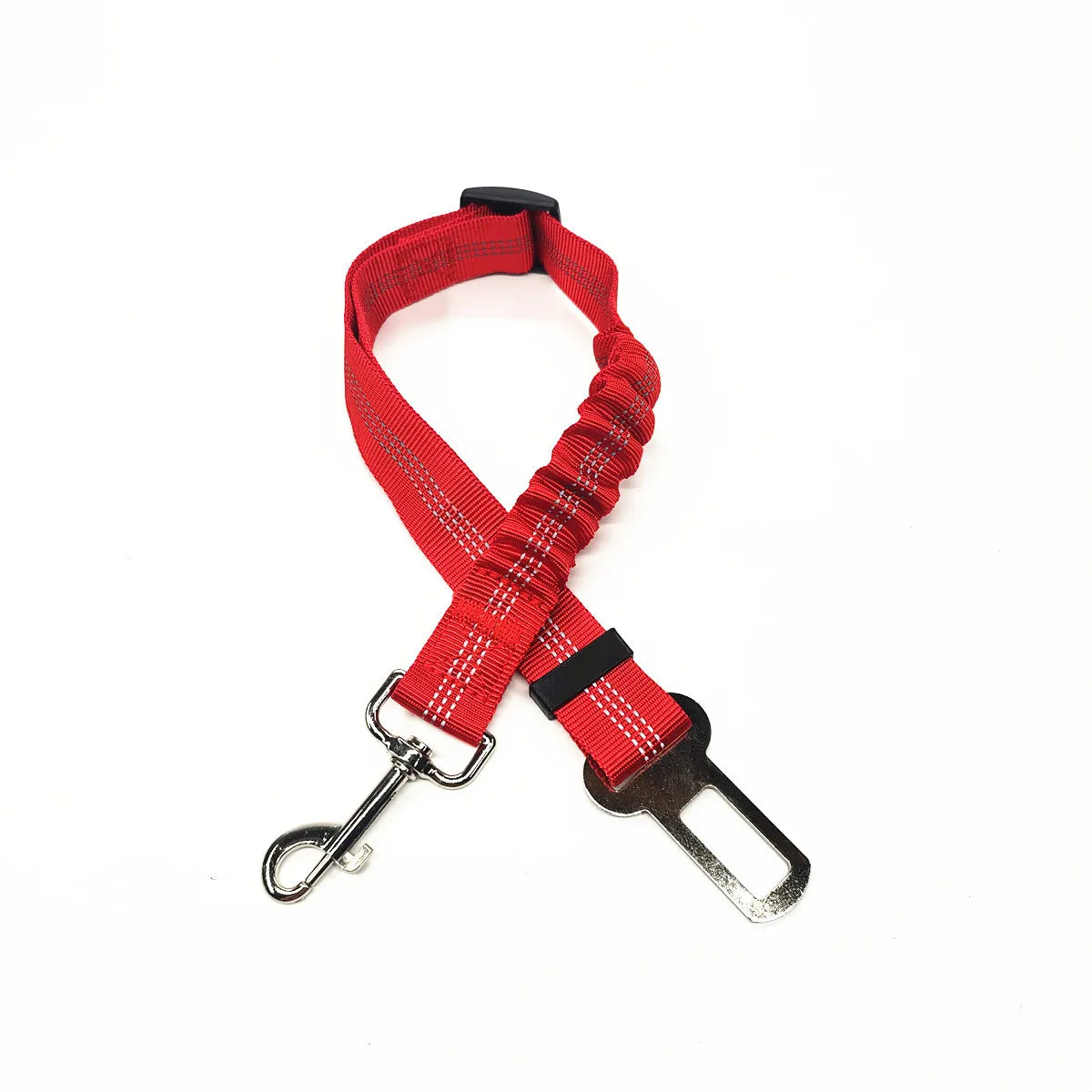 Adjustable Dog Car Seat Belt Harness – Nylon Reflective Travel Accessory