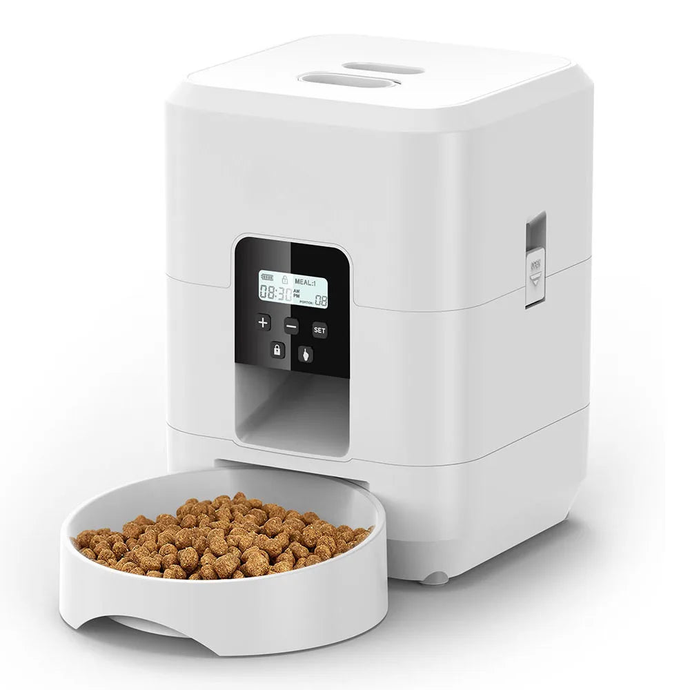 Automatic Smart Pet Feeder – Timed Slow Food Dispenser for Cats & Dogs