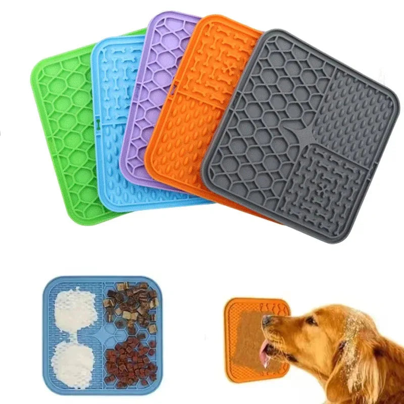Silicone Lick Mat for Dogs - Slow Feeder & Bathing Distraction