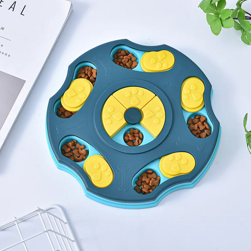 Dog Puzzle Slow Feeder - Interactive IQ Food Dispenser Bowl