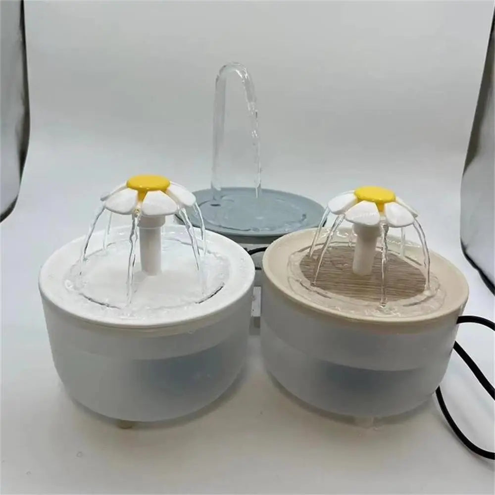 USB Cat Water Fountain, 1200mL Auto Filter, Quiet Drinking Bowl