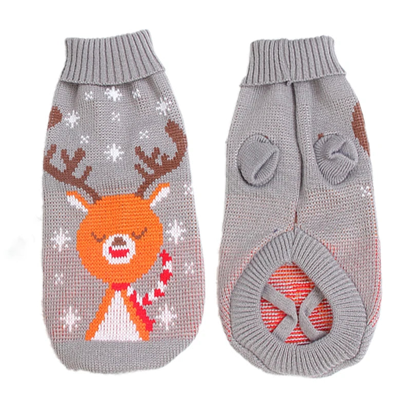 Warm Knitted Dog Sweater - Winter Clothes for Small & Medium Pets