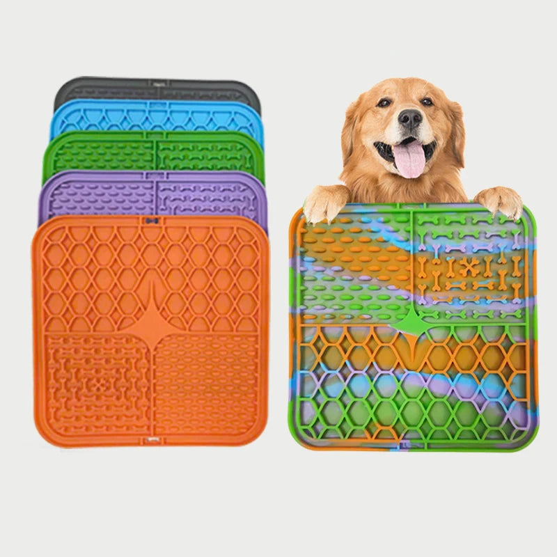 Silicone Lick Mat for Dogs - Slow Feeder & Bathing Distraction