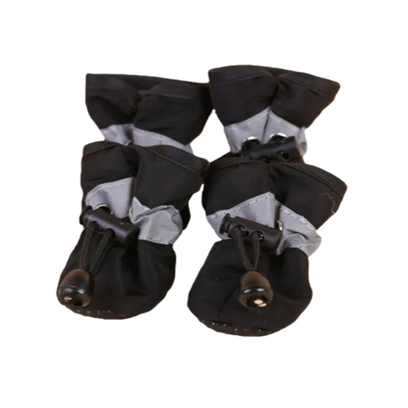 4pcs Waterproof Anti-Slip Dog Boots – Rain Shoes for Small Pets