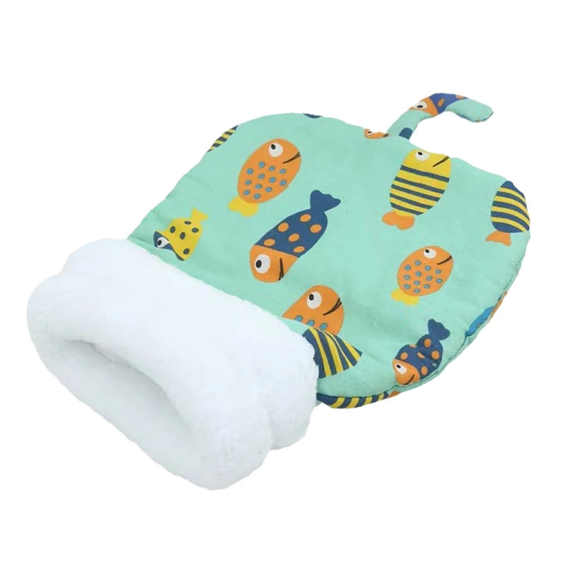 Cat & Puppy Cuddly Sleeping Bag - Soft, Fluffy, Cozy Nest for Pets