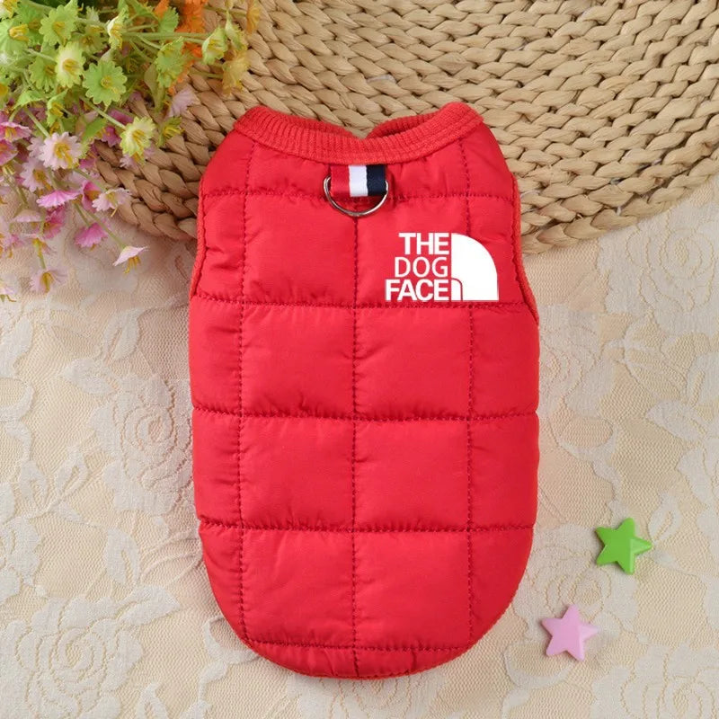Trendy Designer Dog Coat – Winter Warm Pet Clothes for Small & Medium Dogs
