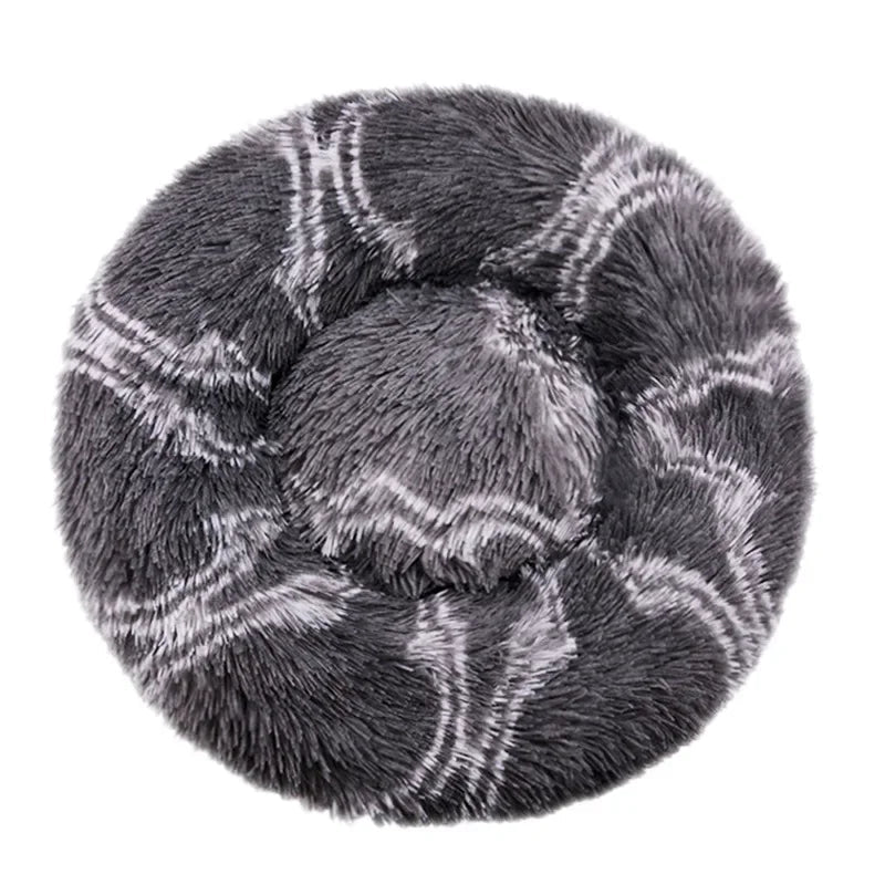 40-90cm Round Plush Pet Bed – Soft, Warm Dog & Cat House
