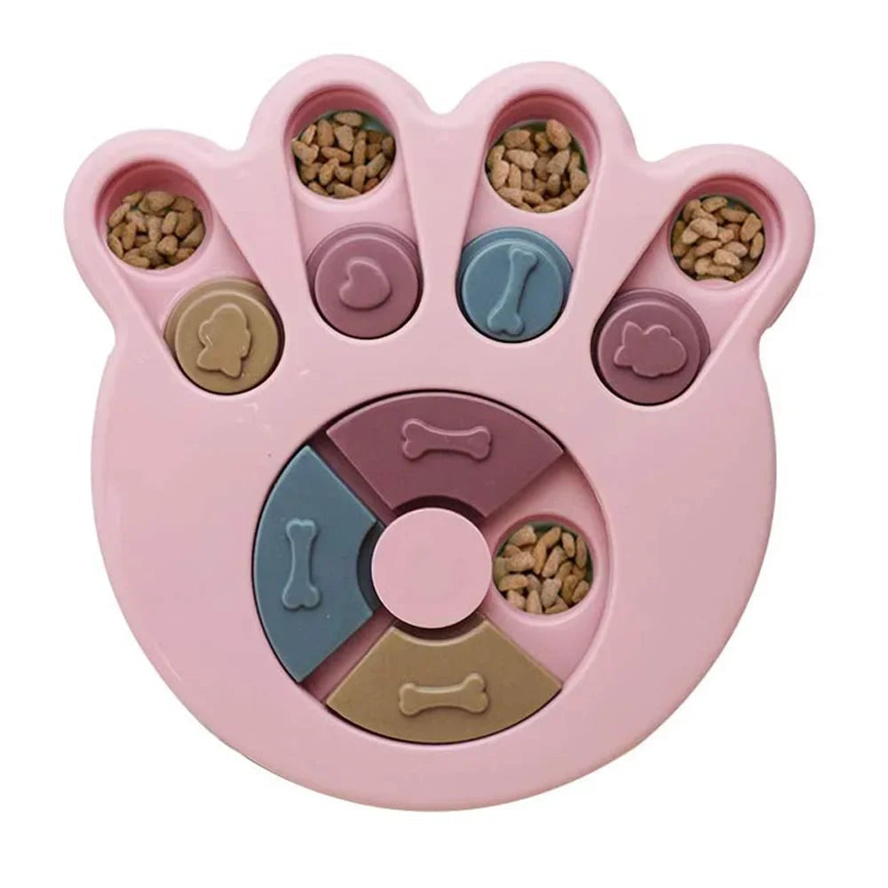 Dog Puzzle Slow Feeder - Interactive IQ Food Dispenser Bowl