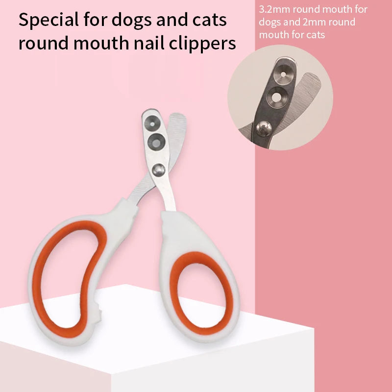 Professional Stainless Steel Cat & Dog Nail Clippers – Pet Grooming Tool
