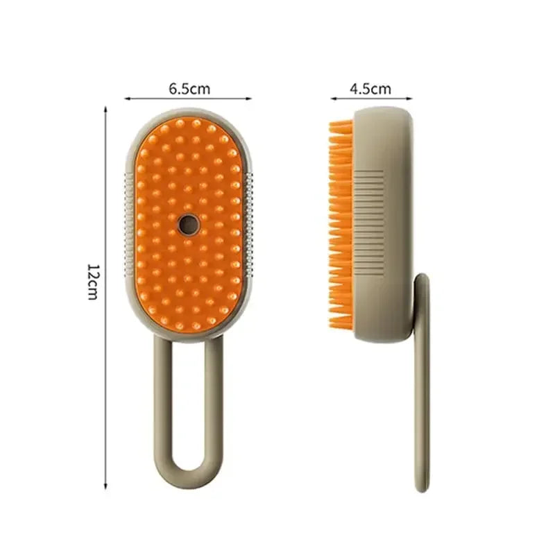 3-in-1 Electric Dog & Cat Brush with Steamer for Grooming & Massage
