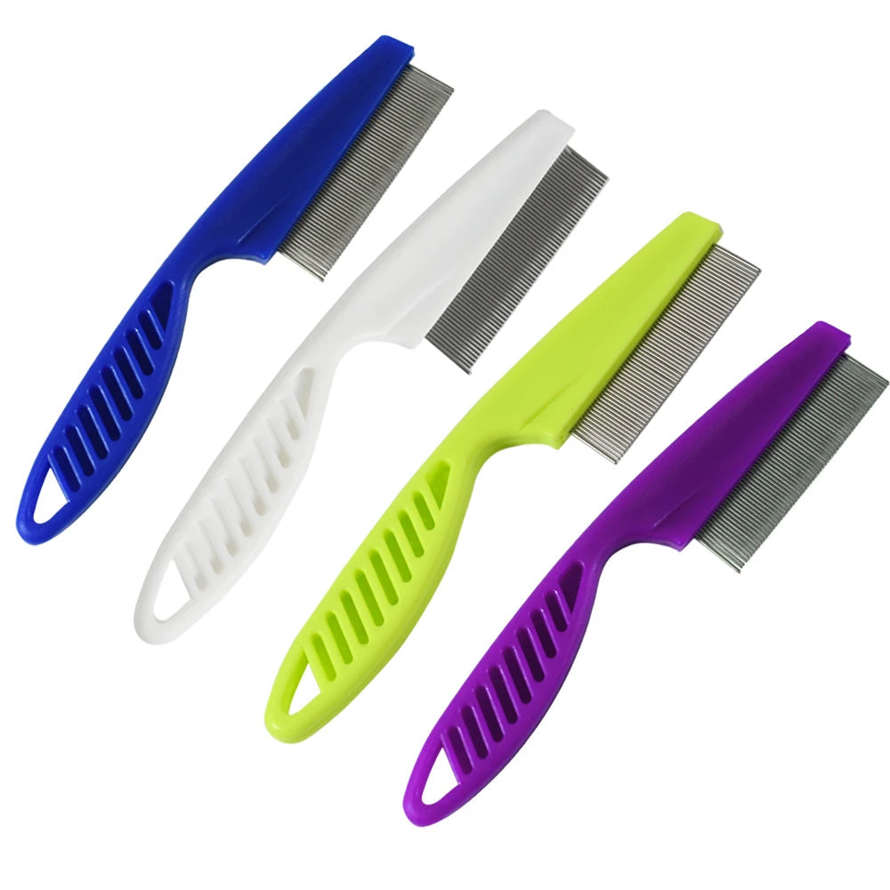 Stainless Steel Flea Comb for Cats & Dogs – Comfort Grip