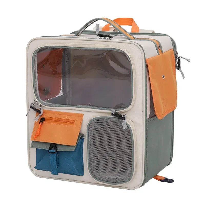Pet Carrier Baggage Collapsible & Detachable Trolley Bag
