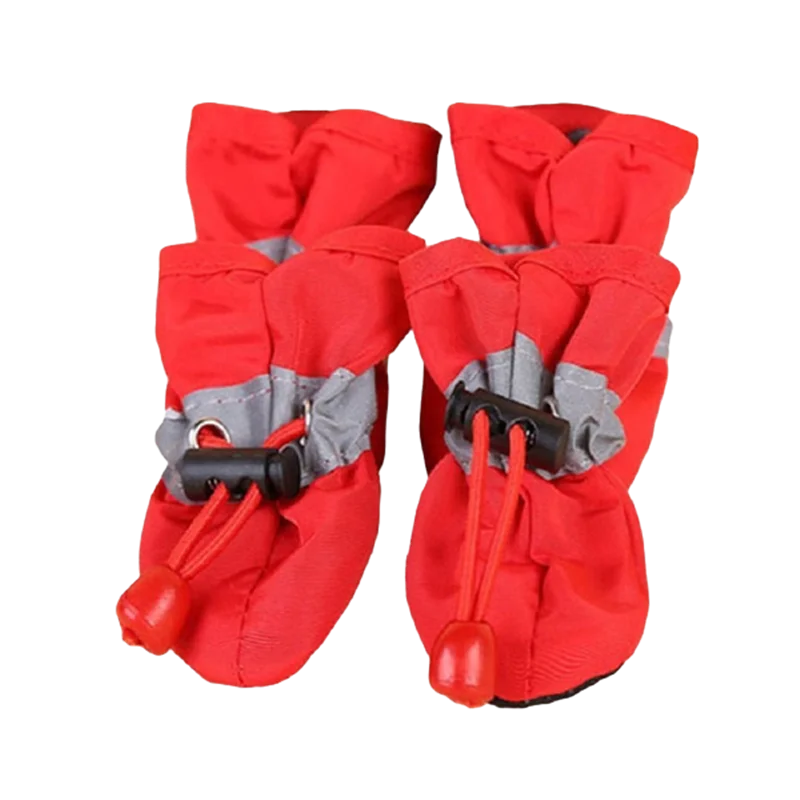 4pcs Waterproof Anti-Slip Dog Boots – Rain Shoes for Small Pets