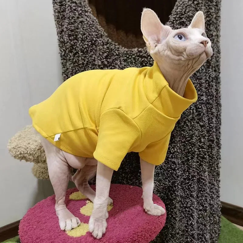Sphynx Cat Winter Clothes – Soft Warm Pullover for Dogs & Cats