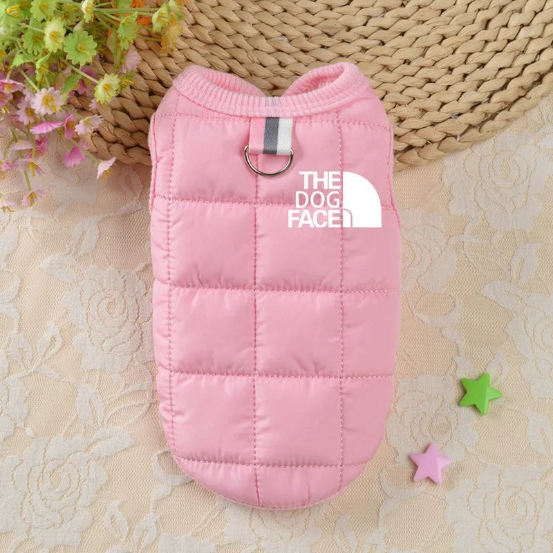 Trendy Designer Dog Coat – Winter Warm Pet Clothes for Small & Medium Dogs