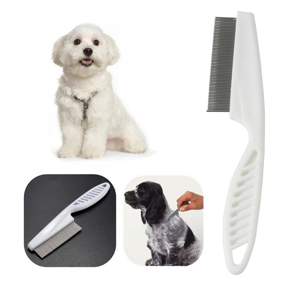 Stainless Steel Flea Comb for Cats & Dogs – Comfort Grip