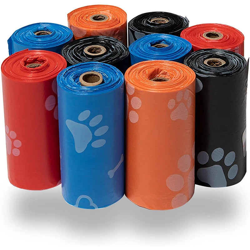 120 Rolls Dog Poop Bags – Outdoor Pet Waste Disposal, 15 Bags/Roll