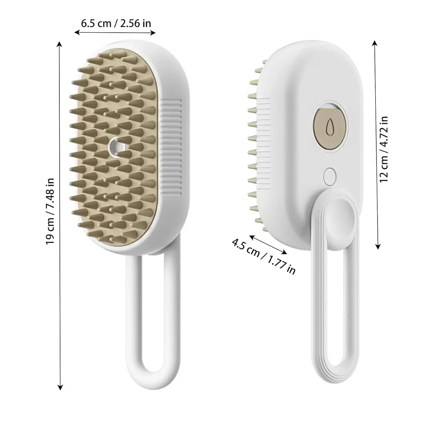 3-in-1 Electric Dog & Cat Brush with Steamer for Grooming & Massage