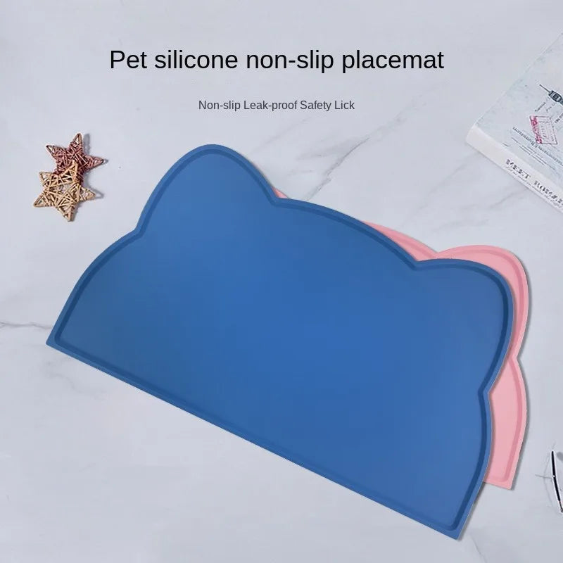 Non-Slip Waterproof Silicone Cat Mat – Easy-Clean Anti-Dirt Pad