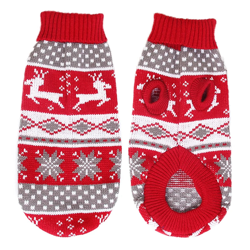 Warm Knitted Dog Sweater - Winter Clothes for Small & Medium Pets