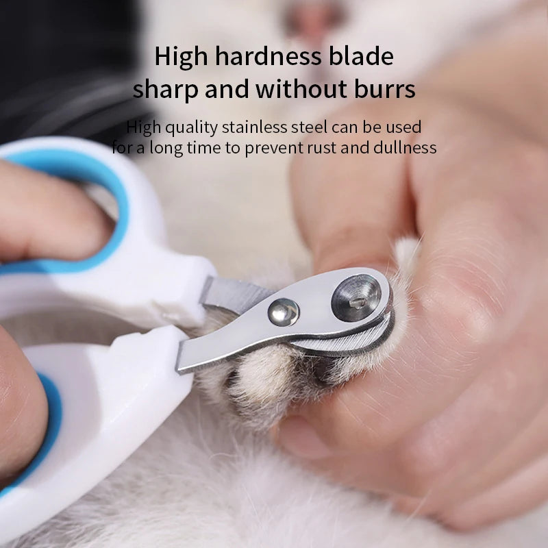 Professional Stainless Steel Cat & Dog Nail Clippers – Pet Grooming Tool