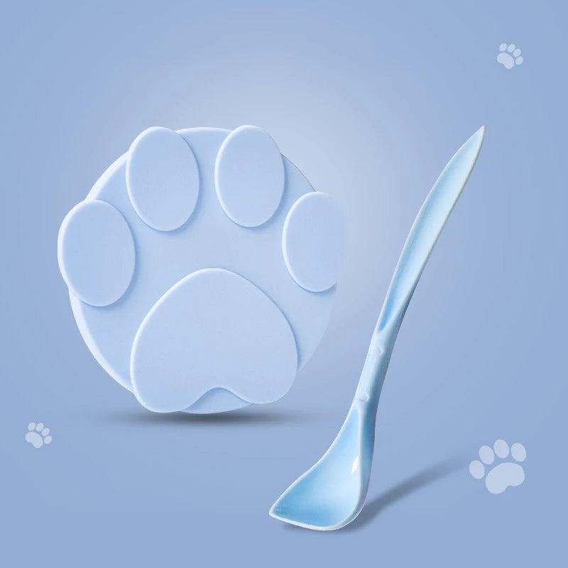 2-in-1 Portable Silicone Pet Food Sealer & Spoon Lid