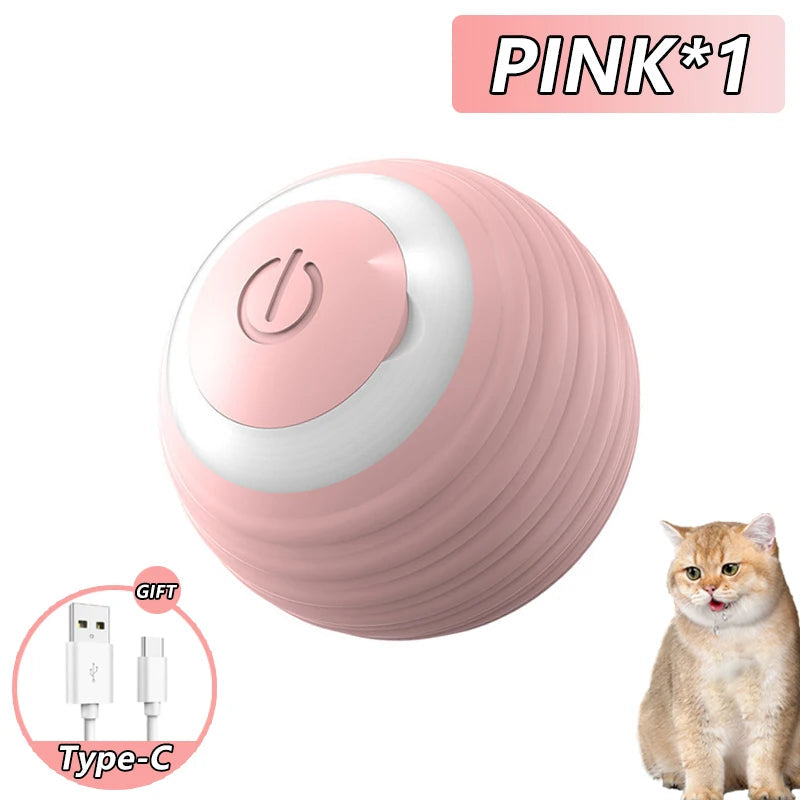 Smart Interactive Rolling Ball - Automatic Cat Toy for Indoor Play