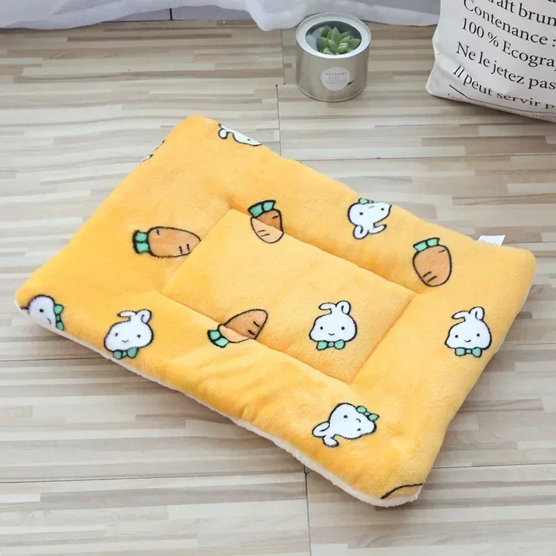 Soft Plush Cat Bed Mat - Warm Cushion for Cats & Small Dogs