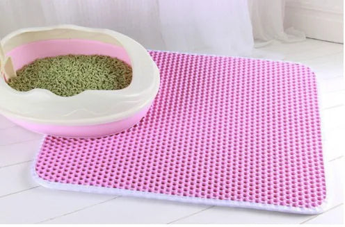 Double Layer Non-Slip Cat Litter Mat – Waterproof Pet Pad