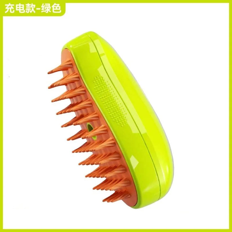 3-in-1 Electric Pet Grooming Brush: Steam, Massage & Shedding