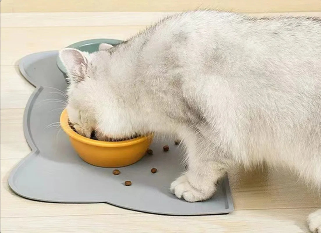 Non-Slip Waterproof Silicone Cat Mat – Easy-Clean Anti-Dirt Pad