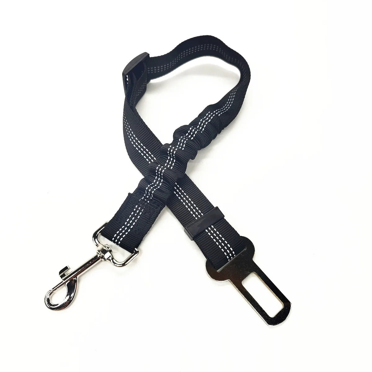 Adjustable Dog Car Seat Belt Harness – Nylon Reflective Travel Accessory