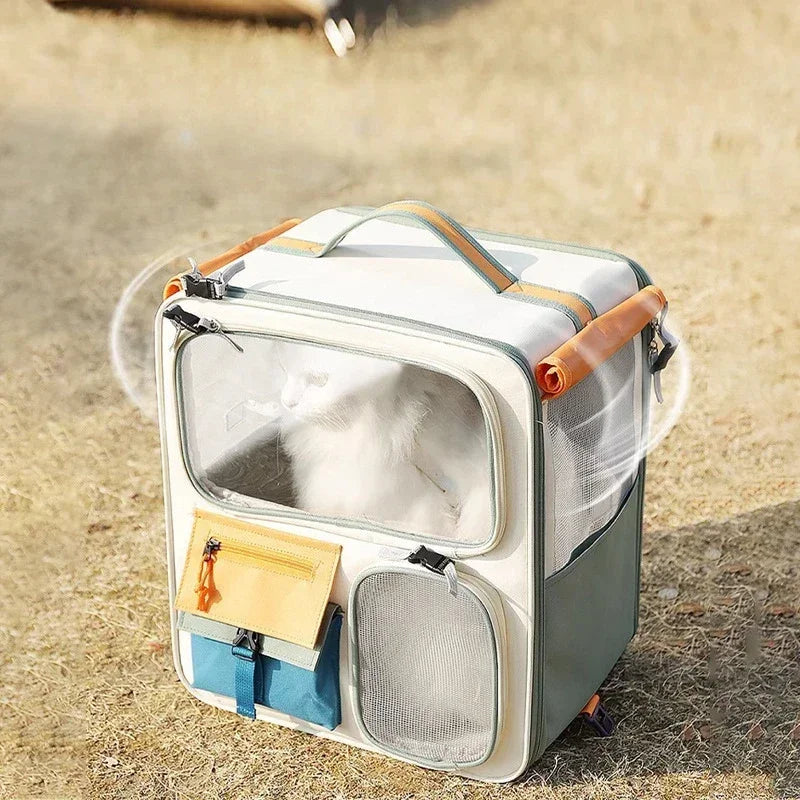 Pet Carrier Baggage Collapsible & Detachable Trolley Bag