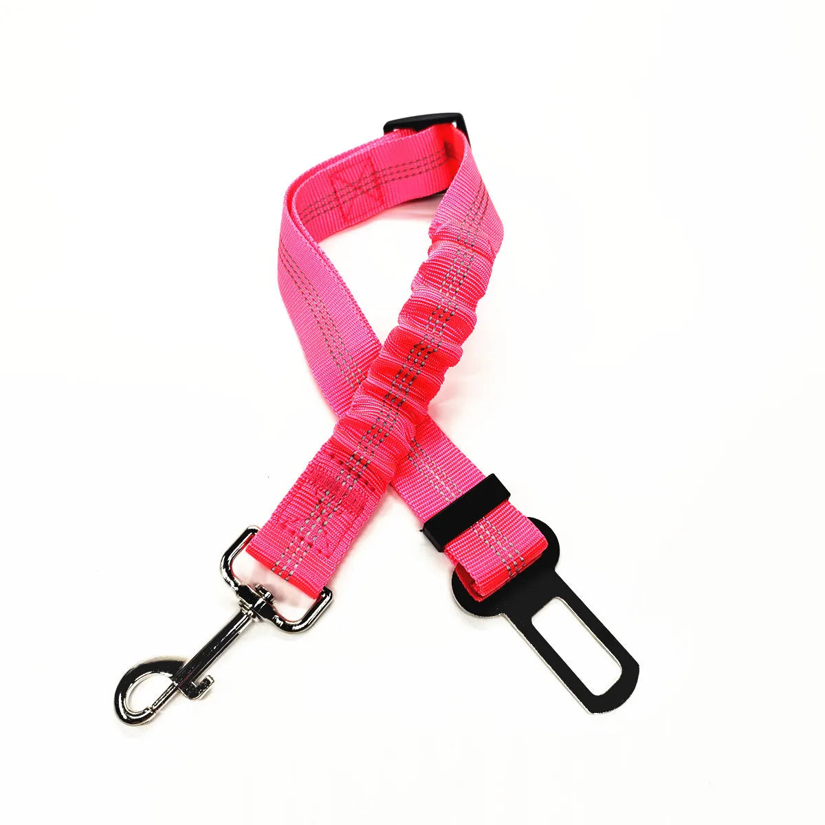 Adjustable Dog Car Seat Belt Harness – Nylon Reflective Travel Accessory