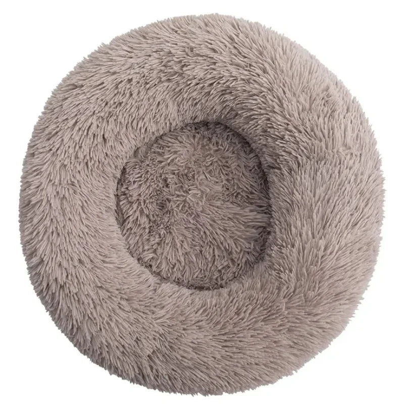 40-90cm Round Plush Pet Bed – Soft, Warm Dog & Cat House