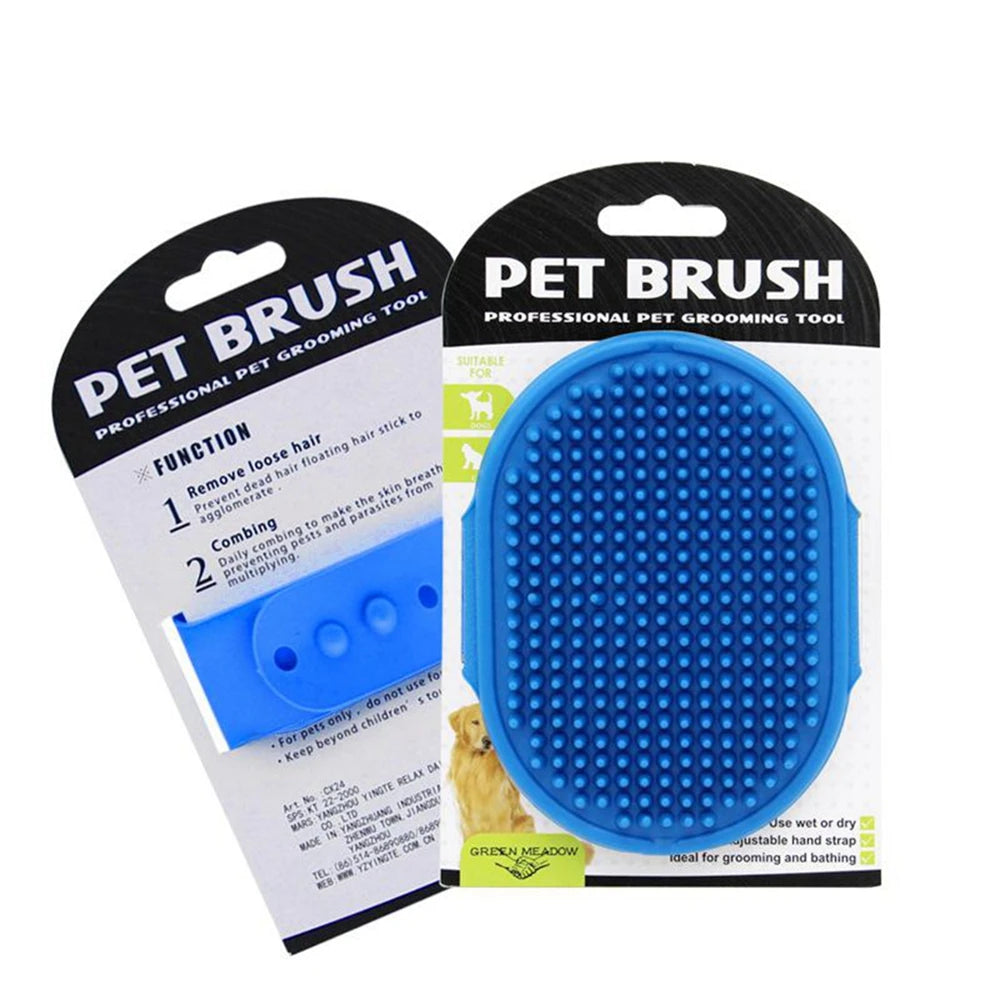 Pet Cleaning Brush Gloves – Bath & Grooming Massage Comb for Dogs & Cats