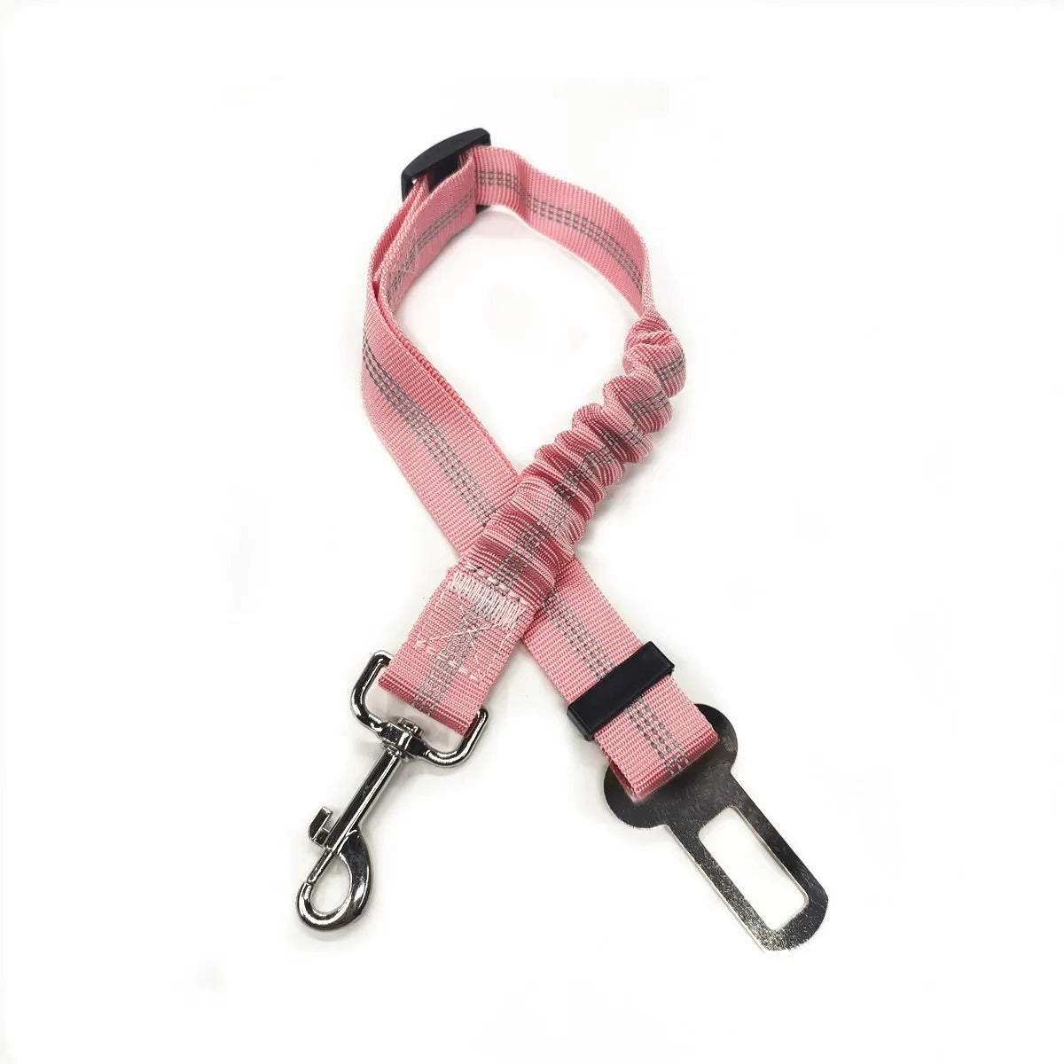 Adjustable Dog Car Seat Belt Harness – Nylon Reflective Travel Accessory