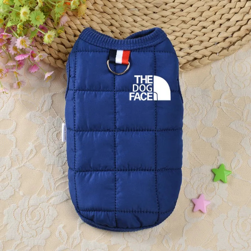 Trendy Designer Dog Coat – Winter Warm Pet Clothes for Small & Medium Dogs