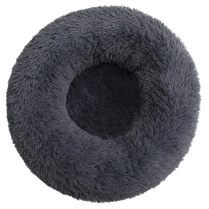 40-90cm Round Plush Pet Bed – Soft, Warm Dog & Cat House