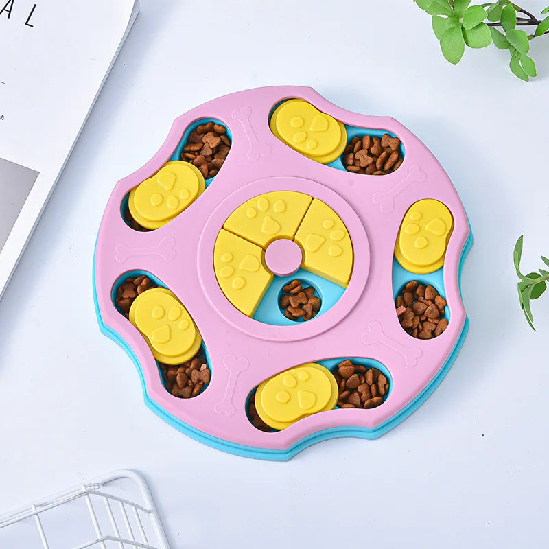 Dog Puzzle Slow Feeder - Interactive IQ Food Dispenser Bowl