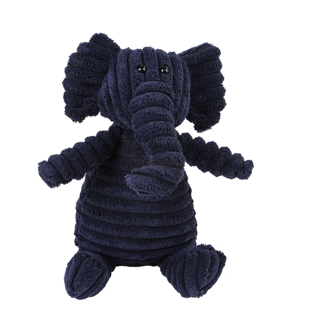 Plush Animal Dog Toy – Bite-Resistant Squeaky Corduroy Toy for Dogs