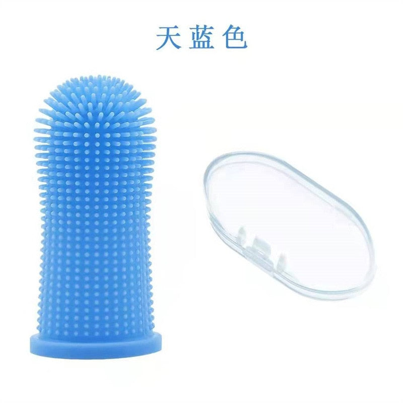 Soft Silicone Finger Toothbrush for Dogs & Cats – Dental Care Tool